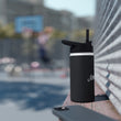 Load image into Gallery viewer, Signature Stainless Steel Water Bottle, Standard Lid