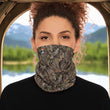 Load image into Gallery viewer, true leaf winter neck gaiter with Drawstring
