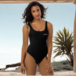 Load image into Gallery viewer, Women signature Black One-Piece Swimsuit