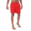 Load image into Gallery viewer, Men logo red swim trunks