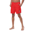 Load image into Gallery viewer, Men logo red swim trunks