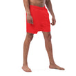 Load image into Gallery viewer, Men logo red swim trunks