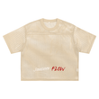 Load image into Gallery viewer, Women Signature “flow” See-through Boxy Net T-Shirt
