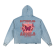 Load image into Gallery viewer, Vintage Washed “butterflies angels” Hoodie
