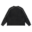 Load image into Gallery viewer, Signature Mineral Wash Piping Raw Hem Sweatshirt
