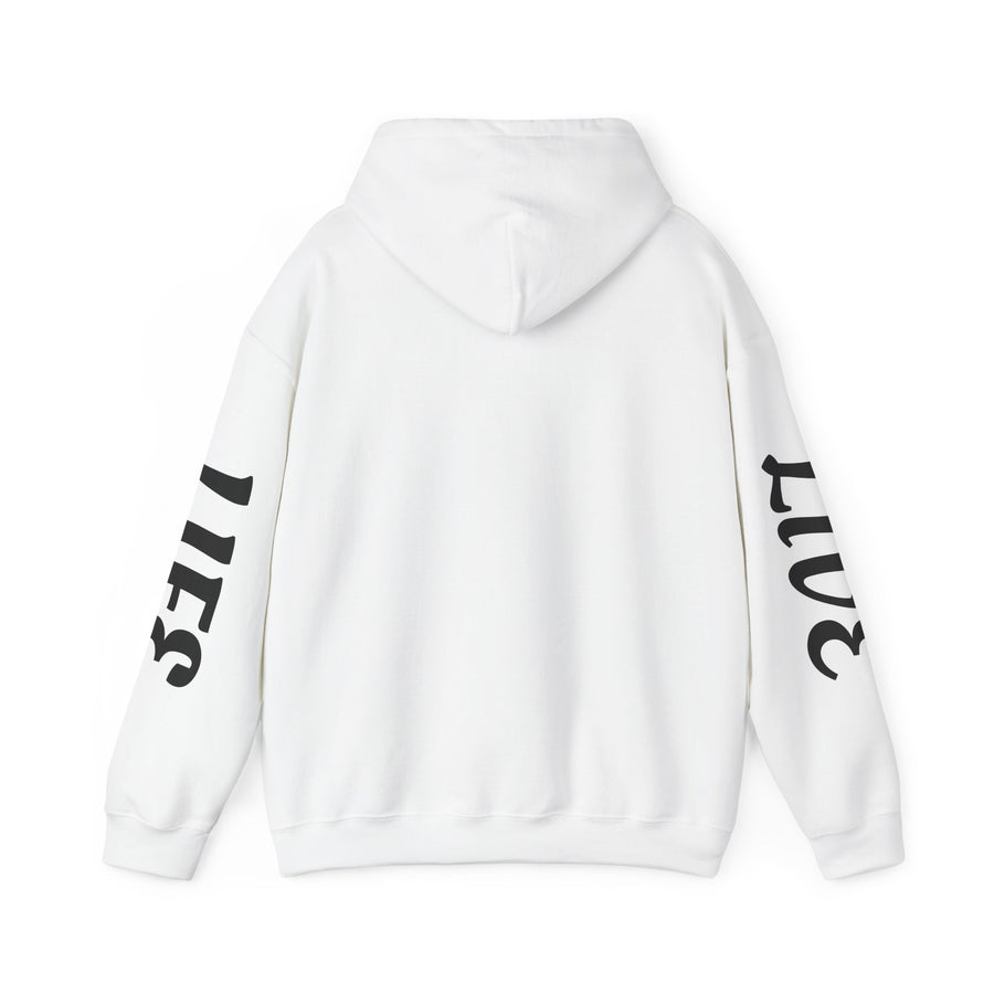 Circular "live life" hoodie
