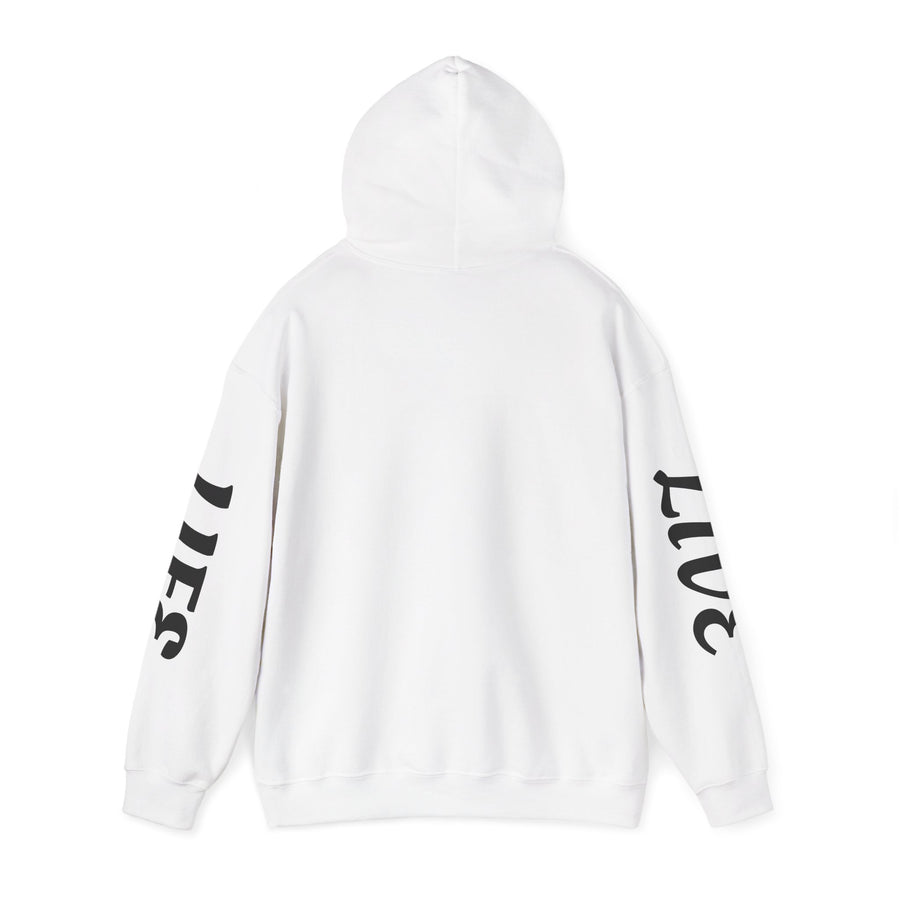 Circular "live life" hoodie
