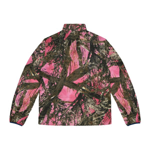 Women True leaf pink puff jacket