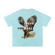 Load image into Gallery viewer, Men signature "braveheart” Snow Washed Oversized Cotton T-Shirt
