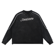 Load image into Gallery viewer, Signature Mineral Wash Piping Raw Hem Sweatshirt
