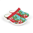 Load image into Gallery viewer, Signature “earth bound” kids Christmas edition strap slip on’s
