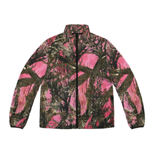 Women True leaf pink puff jacket