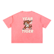 Load image into Gallery viewer, Men signature Mineral Wash “year of tiger” Boxy Cotton T-Shirt
