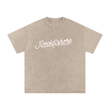 Load image into Gallery viewer, Men Signature “live” Snow Washed Oversized Cotton T-Shirt
