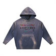 Load image into Gallery viewer, Vintage Washed Frayed Fleece “let your river flow” Hoodie
