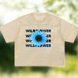 Load image into Gallery viewer, Signature “wildflower” See-through Boxy Net T-Shirt

