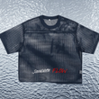 Load image into Gallery viewer, Women Signature “flow” See-through Boxy Net T-Shirt
