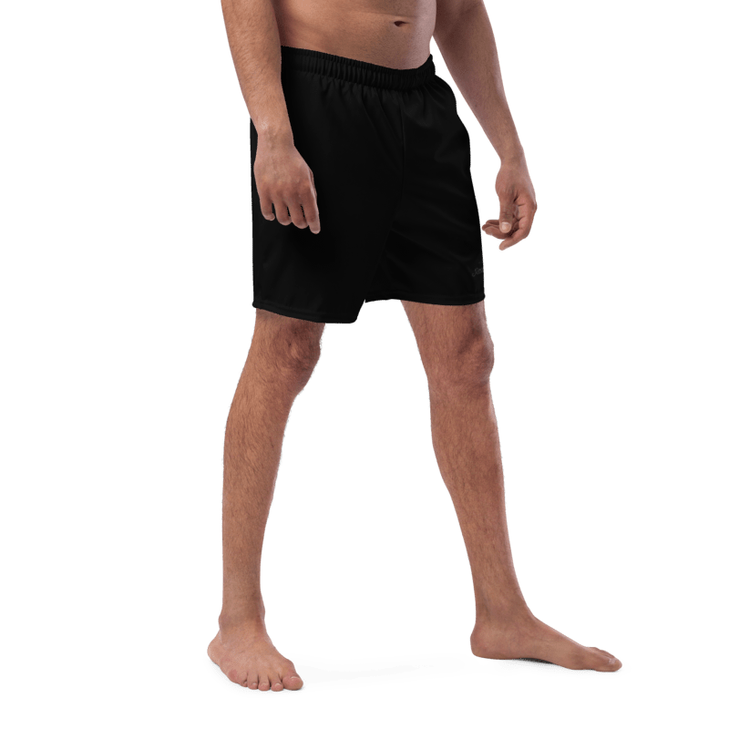 Men black signature swim trunks