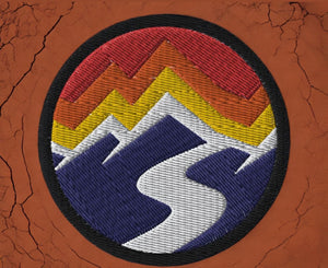 Rock&shore embroidery patch