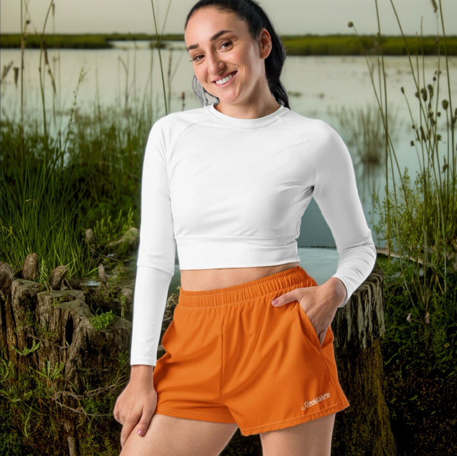 signature orange Comfort fit style shorts