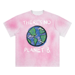 Load image into Gallery viewer, Men “No planet B” Sun Fade Hand-Painted T-Shirt
