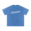 Load image into Gallery viewer, Men Signature “live” Snow Washed Oversized Cotton T-Shirt
