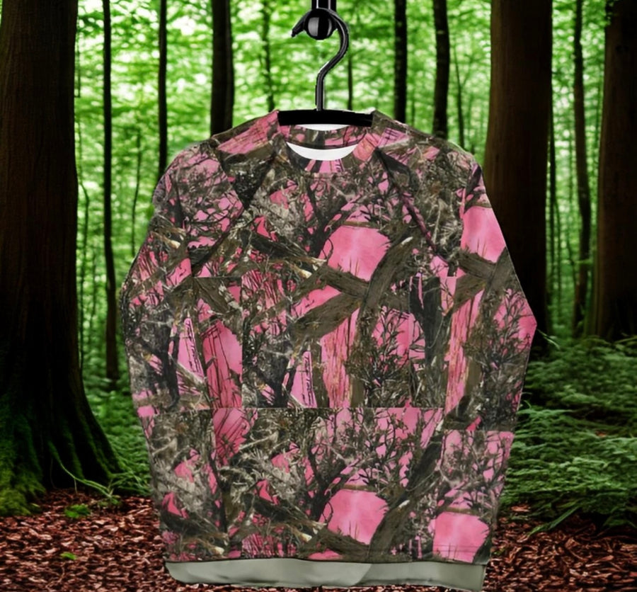 Youth pink real leaf  performance shirt