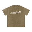 Load image into Gallery viewer, Men Signature “live” Snow Washed Oversized Cotton T-Shirt
