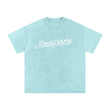 Load image into Gallery viewer, Men Signature “live” Snow Washed Oversized Cotton T-Shirt
