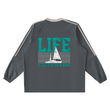 Load image into Gallery viewer, “Life is better on a boat” Color-Block V-Neck Long-Sleeve T-Shirt

