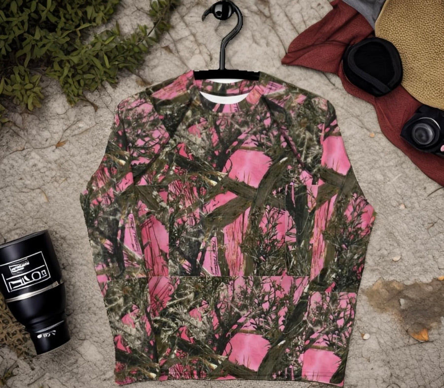 Women's real leaf pink performance shirt