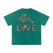 Load image into Gallery viewer, Men Signature “live” Snow Washed Oversized Cotton T-Shirt
