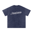 Load image into Gallery viewer, Men Signature “live” Snow Washed Oversized Cotton T-Shirt
