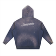 Load image into Gallery viewer, Vintage Washed Frayed Fleece “let your river flow” Hoodie
