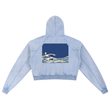 Load image into Gallery viewer, Signature Snow Washed Cropped Hoodie

