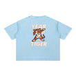 Load image into Gallery viewer, Men signature Mineral Wash “year of tiger” Boxy Cotton T-Shirt
