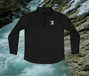 Rock&shore Men logo Quarter-Zip pullover