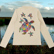 Load image into Gallery viewer, Women “Flying turtles” Long Sleeve T-Shirt
