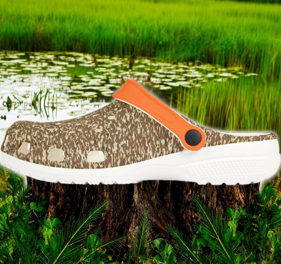 camou logo comfort strap slip-on’s