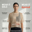 Load image into Gallery viewer, Women Signature “flow” See-through Boxy Net T-Shirt
