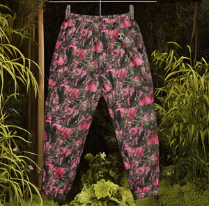 women pink real leaf- water resistant style pants