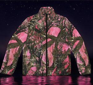 Women True leaf pink puff jacket