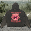Load image into Gallery viewer, Vintage Washed “butterflies angels” Hoodie
