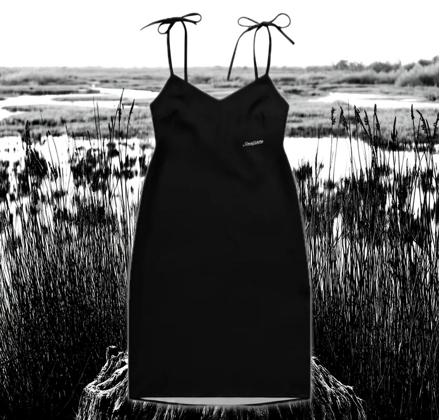 Signature Tie-strap midi dress
