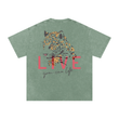 Load image into Gallery viewer, Men Signature “live” Snow Washed Oversized Cotton T-Shirt
