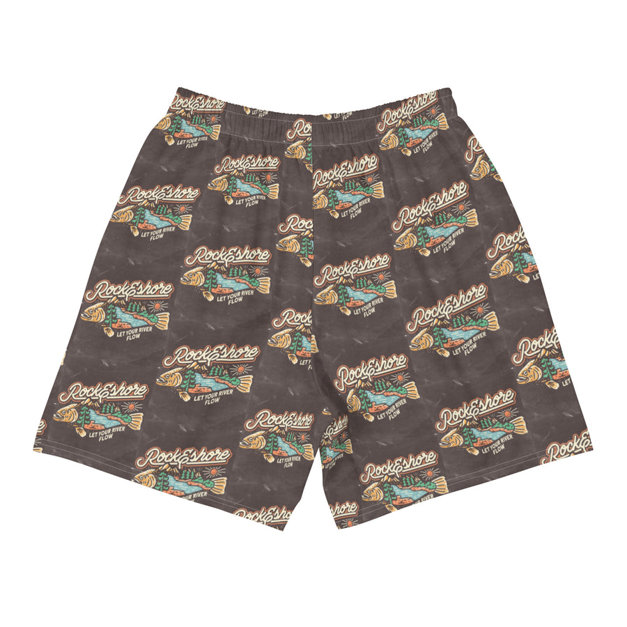 Men Project bait “let your river flow” comfort fit style shorts