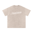 Load image into Gallery viewer, Men Signature “live” Snow Washed Oversized Cotton T-Shirt
