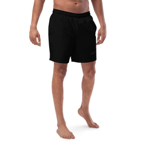 Men black signature swim trunks