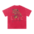 Load image into Gallery viewer, Men Signature “live” Snow Washed Oversized Cotton T-Shirt
