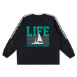 Load image into Gallery viewer, “Life is better on a boat” Color-Block V-Neck Long-Sleeve T-Shirt
